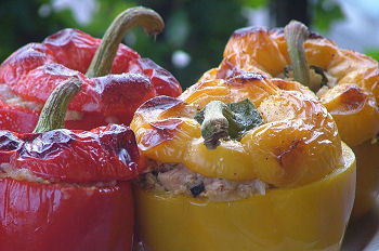 Peperoni ripieni di tonno con patate di Veronica A. - Recipefy
