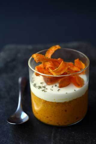 Piccoli flan di carote speziati con crema di caprino (finger food) di Daniele - Recipefy