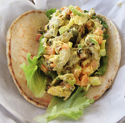 Curried Chicken Pita of J Marie - Recipefy
