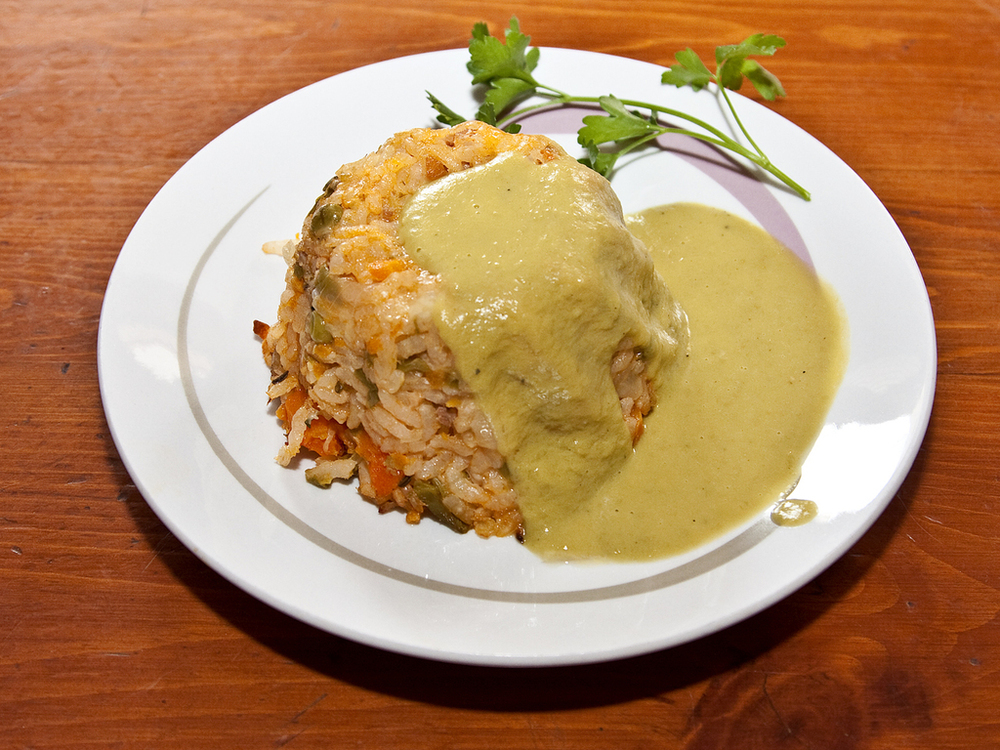 SFORMATO DI RISO CON CREMA DI PISELLI E FAGIOLINO of Alfy - Recipefy