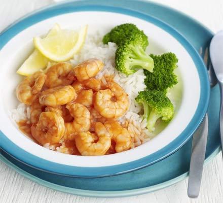 Saucy Prawns (127 cals) di Claire's Big (Low) Fat - Recipefy