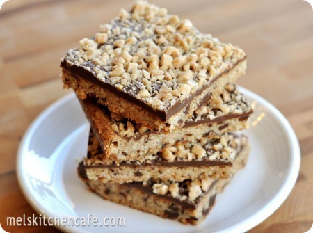 Chocolate Toffee Shortbread Bars of Malia - Recipefy