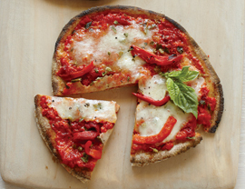 Roasted Red Pepper Pita Pizzas de Kristen Byers - Recipefy
