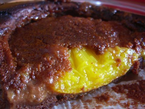 Sfoglia alle pesche, cioccolato e amaretti de Elena Ganz - Recipefy
