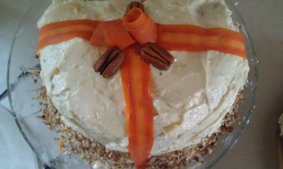 Carrot Ginger Layer Cake with Orange Cream Cheese Frosting di Anika Nikol - Recipefy