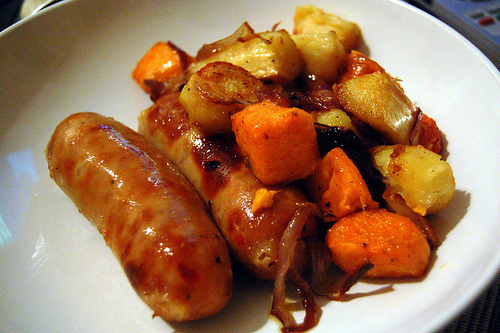 Sausage & Roasted Vegetable Bake SW of debsxx - Recipefy