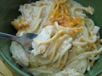 Old Fashioned Cheesy Chicken Spaghetti of Lisa Evanoff - Recipefy