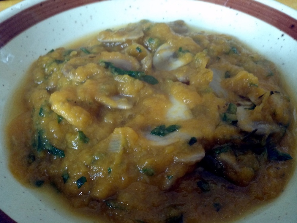 Vellutata di zucca e porri con i funghi di ju_li_et - Recipefy