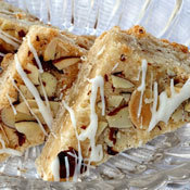 White Chocolate Drizzled Almond Bars of Brooke Peterson - Recipefy