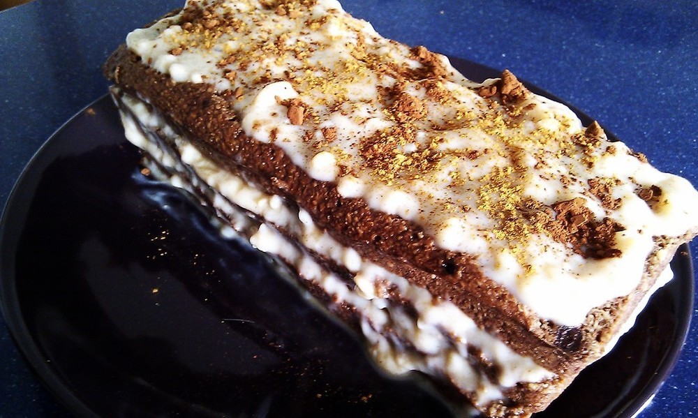 Tarta caprichosa de chocolate, café, limón y canela. of Vegan-Ita - Recipefy