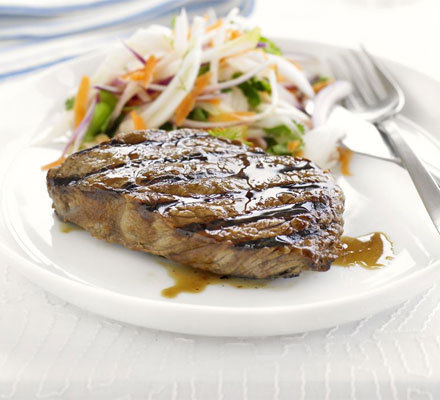 Teriyaki steak with fennel slaw recipe di Shraddhananda Moharana - Recipefy