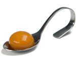 ESFERA DE MANGO Y CAMPARI, NÚCLEO O FALSA YEMA. of Cati Ballesta - Recipefy