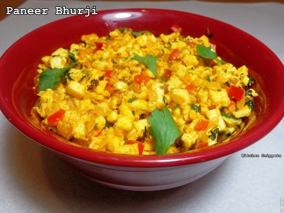 Paneer Bhurji of Kitchen Snippets - Recipefy