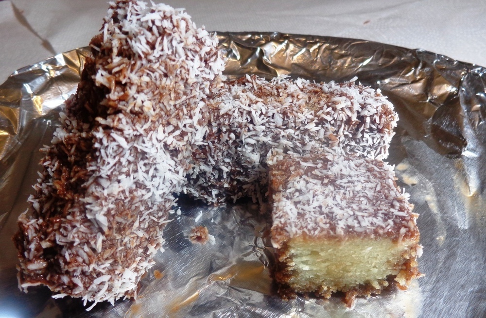 Lamington...(Eggless) of Kitchen Snippets - Recipefy