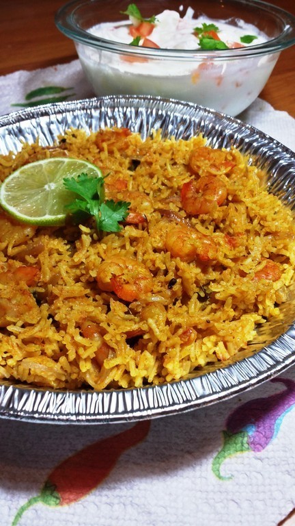 Prawns /Chemmeen/Shrimp Biryani of Kitchen Snippets - Recipefy