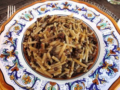 Neapolitan Pasta with Lentils Recipe - Pasta e Lenticchie of Rosa Lanzillotti - Recipefy
