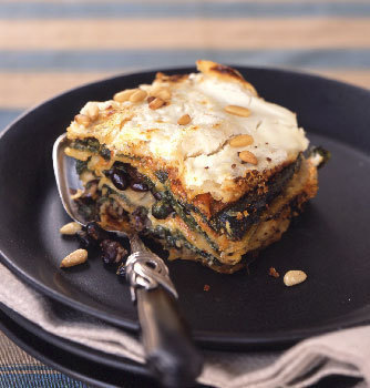 Mexican Poblano, Spinach, and Black Bean "Lasagne" with Goat Cheese de katia - Recipefy