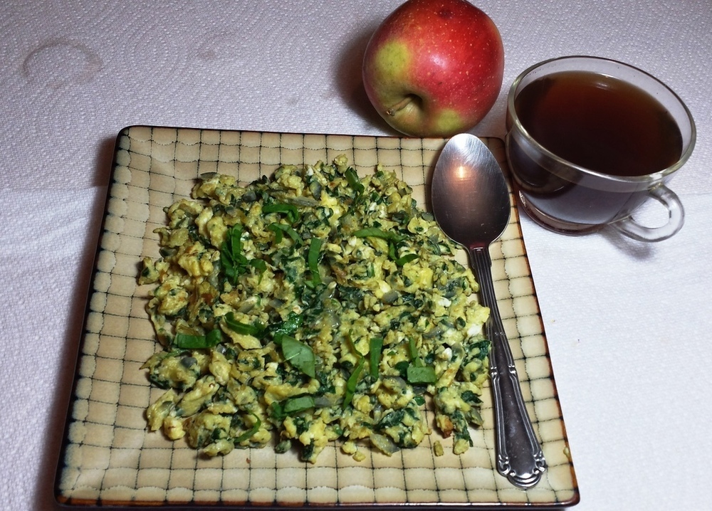 Spinach Egg Scramble of Kitchen Snippets - Recipefy