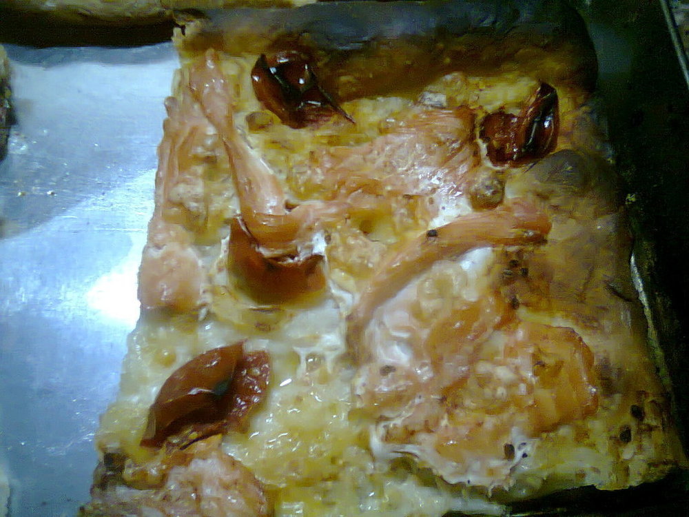 Pizza pachini e salmone affumicato de Maria Luigia - Recipefy
