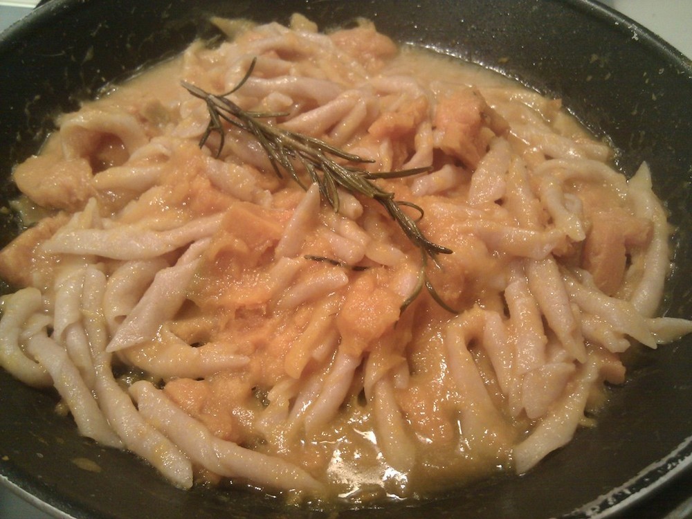 Strozzapreti con Zucca di Vittorio Pavesi - Recipefy