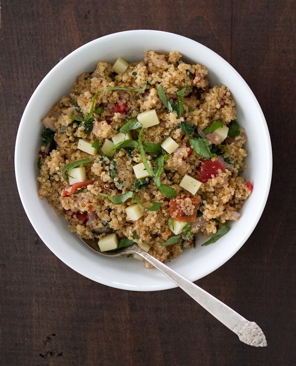 TOMATO BASIL QUINOA of Andrea Metzger Emling - Recipefy