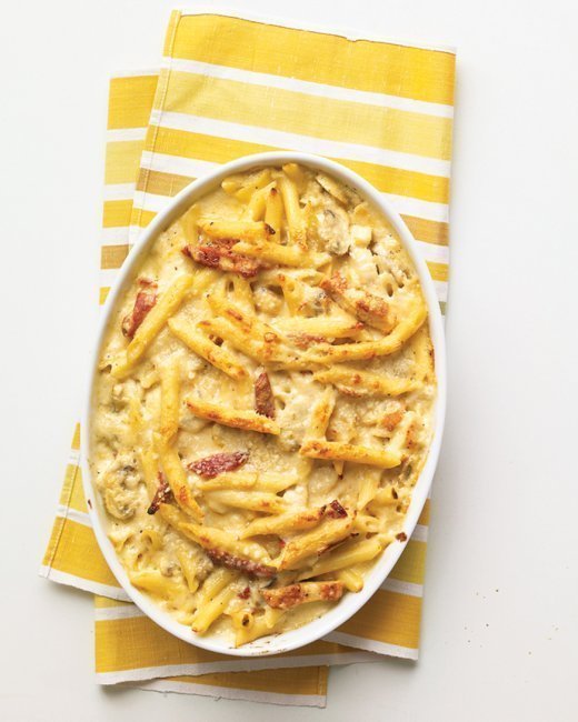 Baked Penne with Chicken and Sun-Dried Tomatoes de Andrea Metzger Emling - Recipefy