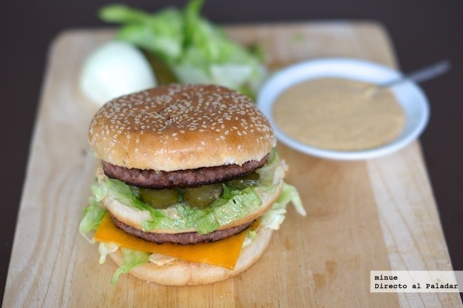 Big Mac casero, salsa secreta incluída di Angel Romero - Recipefy