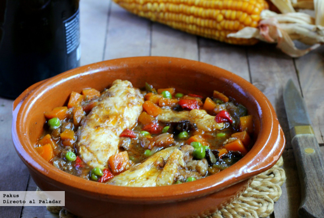 Picantones guisados con verduras y tapenade de Angel Romero - Recipefy