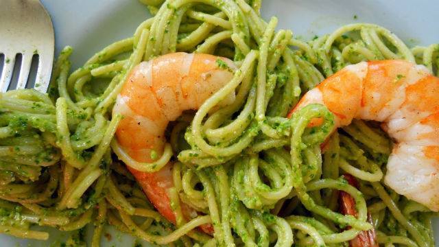 PASTA CON CAMARONES Y PESTO DE LIMÓN of casama - Recipefy