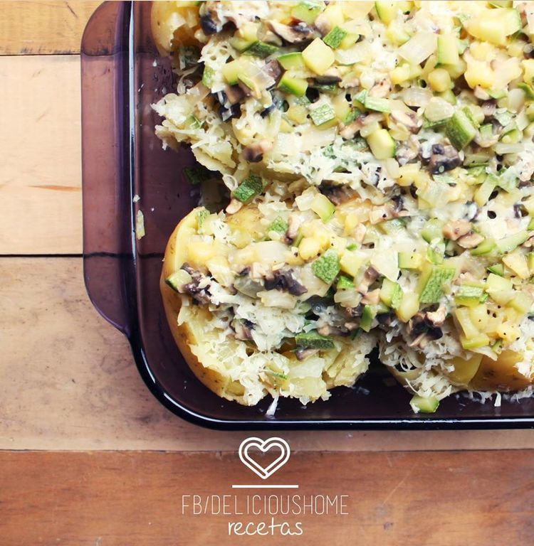 PAPA ASADA CON TOPPING DE VEGETALES di casama - Recipefy