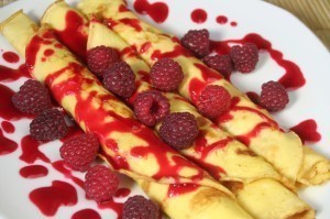 Quick and Delicious Gluten-Free Crepes with Raspberry Sauce of Miranda Jade Turbin - Recipefy