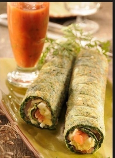 Crèpe agli spinaci ripiene di salmone of Giorgia - Recipefy
