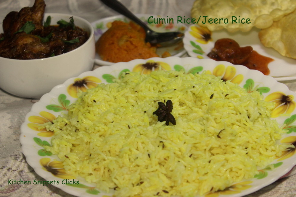 Jeera Rice/Cumin Rice of Kitchen Snippets - Recipefy