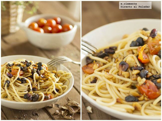 Espaguetis con frutos secos di Angel Romero - Recipefy