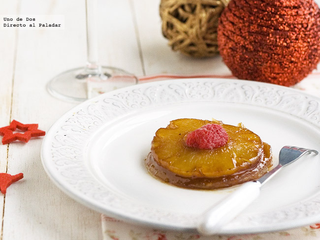 Minitatín de piña y hojaldre di Angel Romero - Recipefy