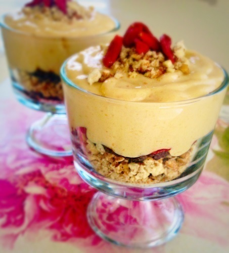 Persimmons Tofu Parfait of kiipfit - Recipefy