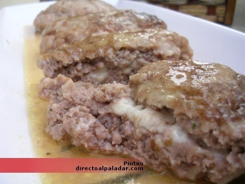Filetes de carne picada rellenos de queso de Angel Romero - Recipefy