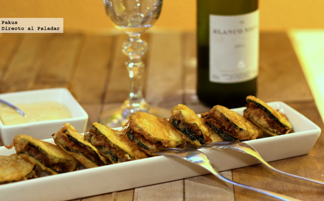 Mini emparedadeos de calabacín y carne especiada de Angel Romero - Recipefy