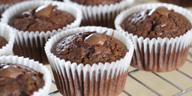 Muffin al cioccolato ripieni di Nutella de Michele - Recipefy