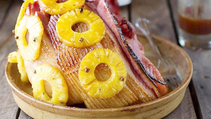 Honey Glazed Ham with Pineapple Slices of Jotham  - Recipefy
