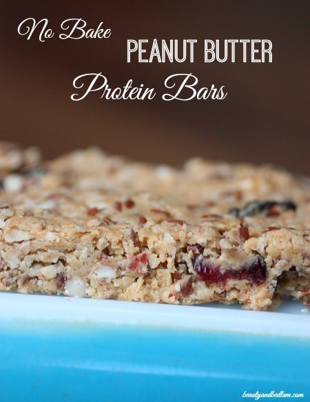 Easy No Bake Peanut Butter Protein Bars di Andrea Metzger Emling - Recipefy