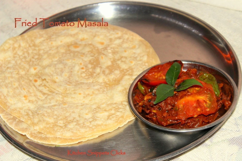 Fried Tomato Masala de Kitchen Snippets - Recipefy