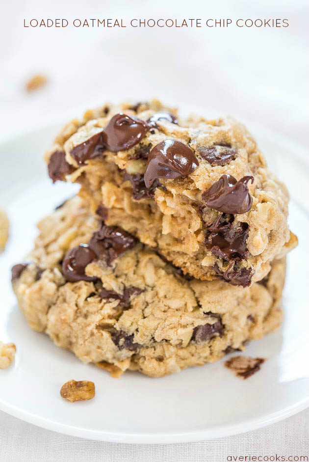 Loaded Oatmeal Chocolate Chip Cookies di Andrea Metzger Emling - Recipefy