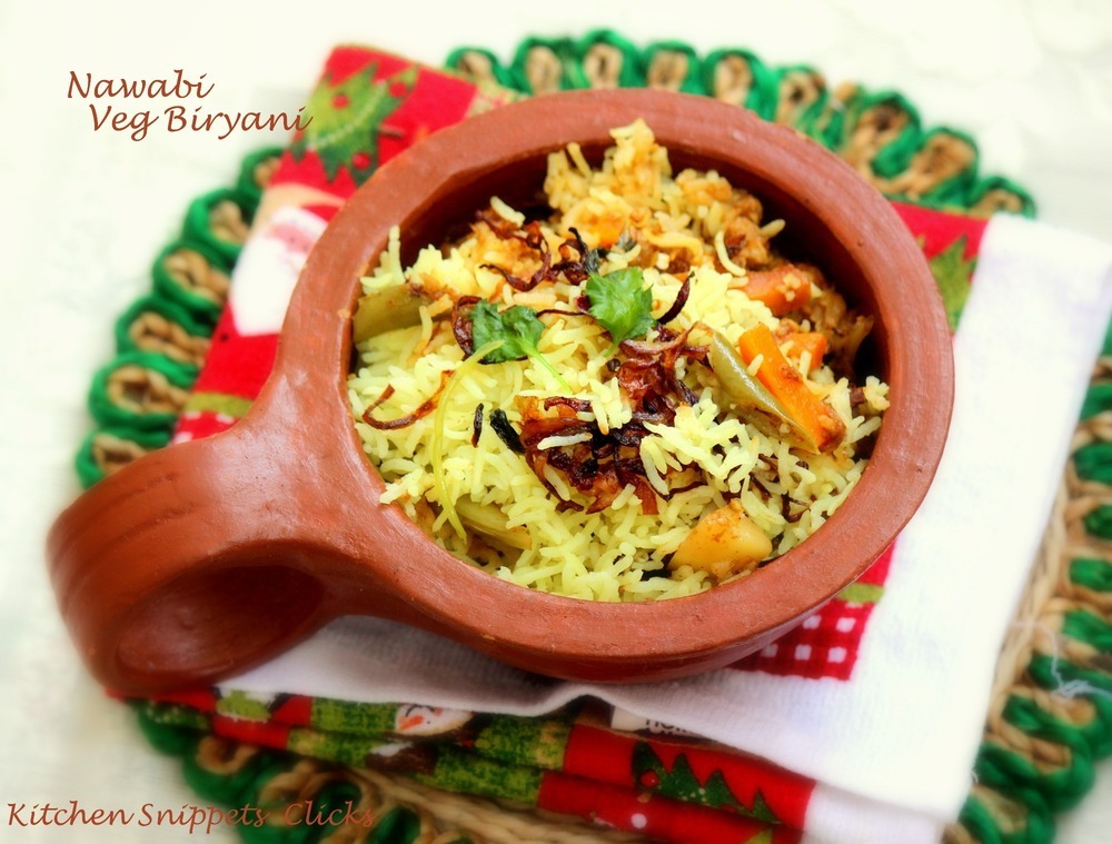 Nawabi Vegetable Biryani di Kitchen Snippets - Recipefy