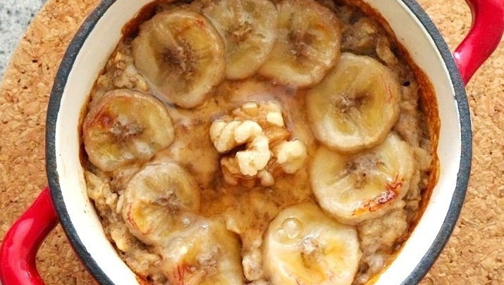 Banana Bread Baked Oatmeal di Sweeter Life Club - Recipefy