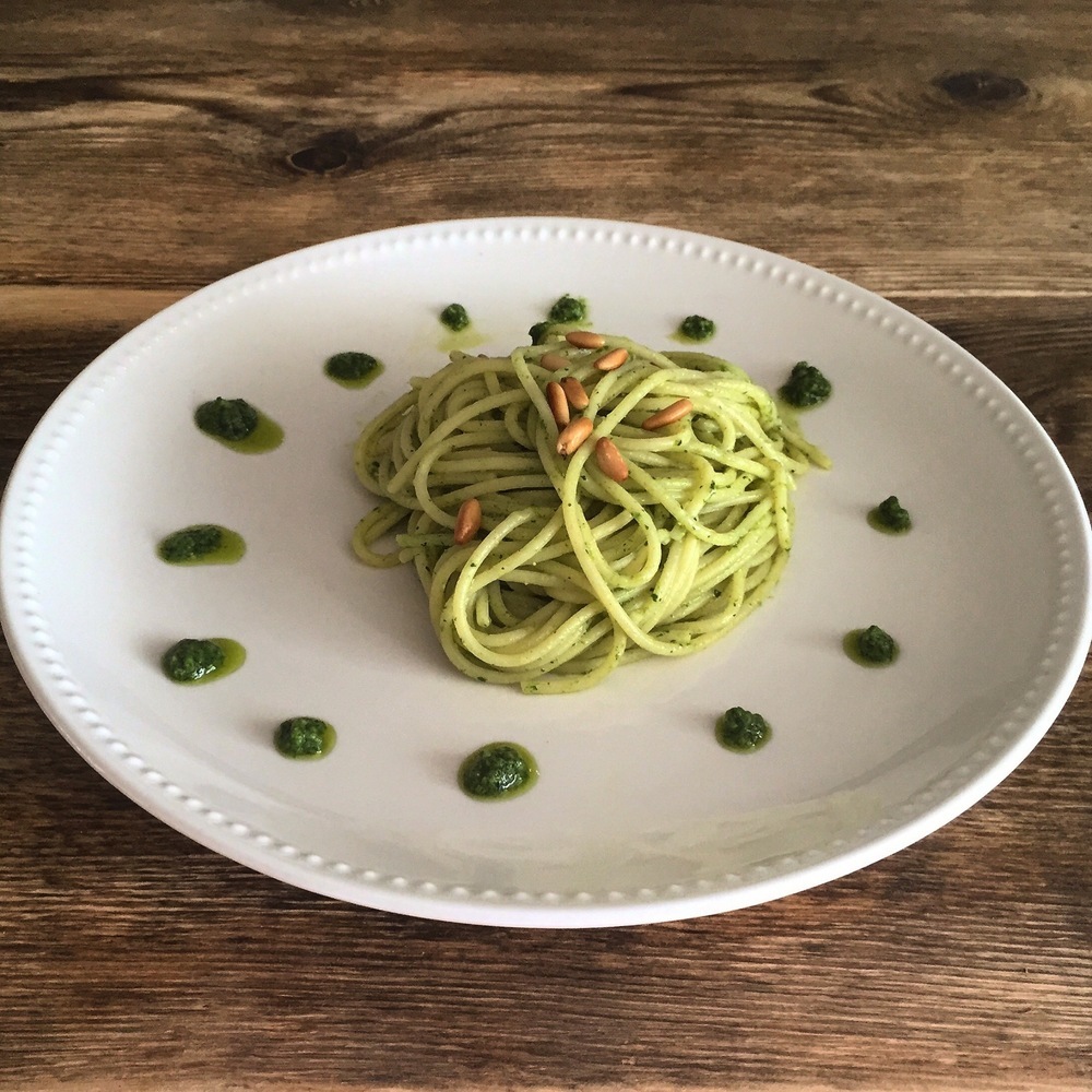 Spaghetti con pesto di rucola of Eleonora Michielan - Recipefy