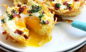 Hash brown nested eggs and greek yogurt of Amy Jessup - Recipefy