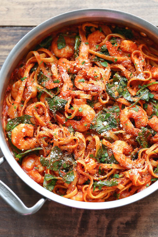 One-pot Shrimp Parmesan Pasta of Schalene Dagutis - Recipefy