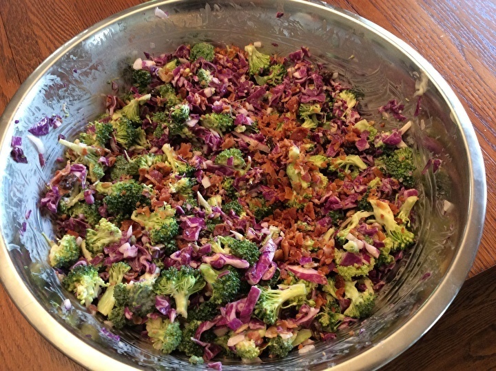 Purple Cabbage and Brocolli Salad of Michele Poole - Recipefy