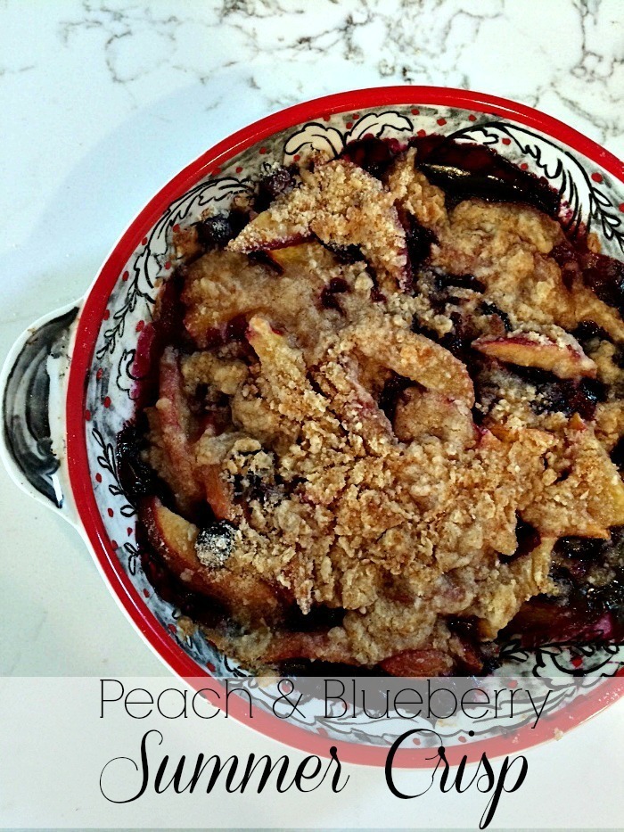 Peach and Blueberry Summer Crisp de Courtney Glantz - Recipefy